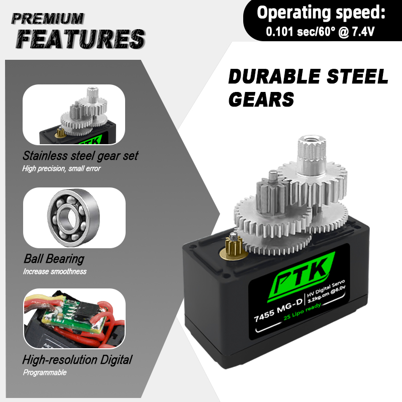 PTK 7455MG-D servo 12g Digital - Rc Helicopter Parts 리뷰 및 가격
