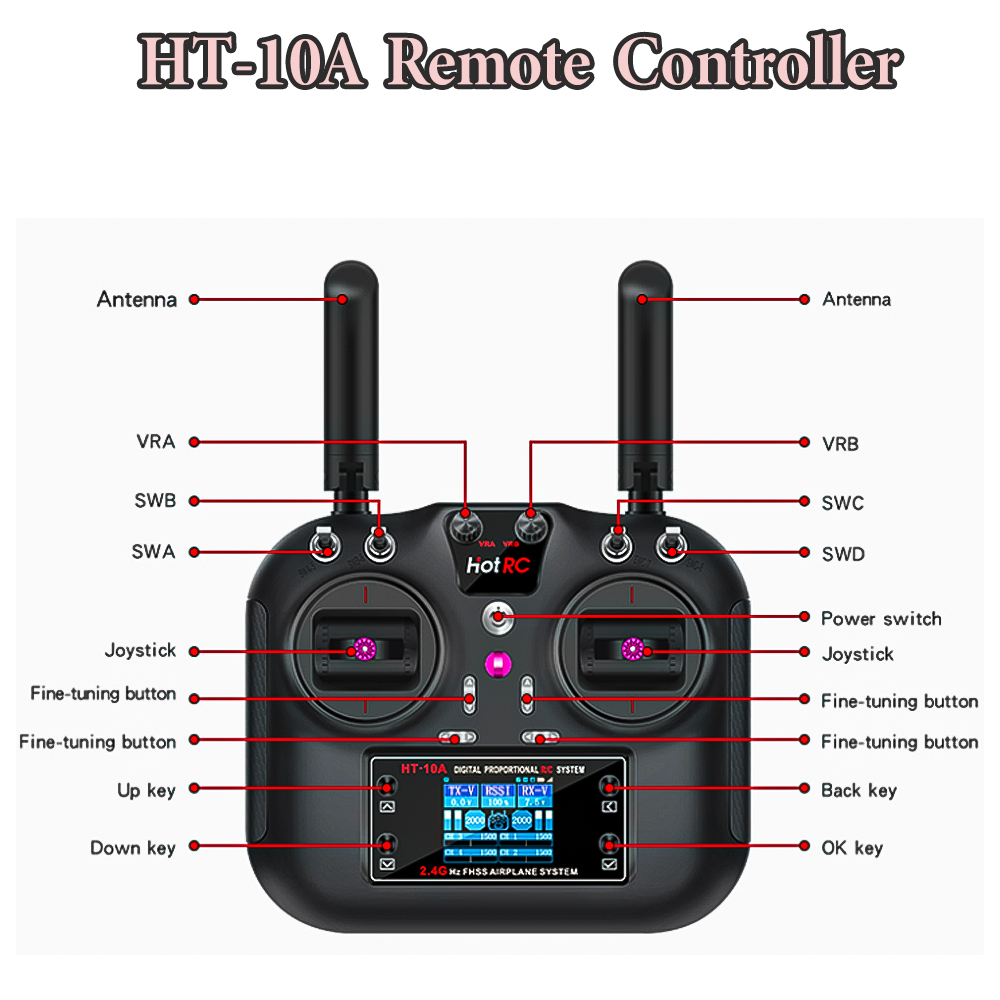 Hotrc HT-10A 2.4G 10CH Transmi - Rc Helicopter Remote Control 리뷰 및 가격
