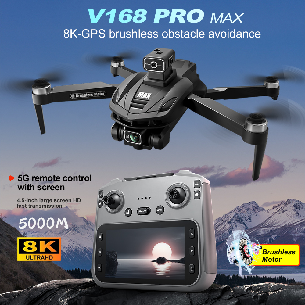 V168 PRO Max GPS Drone 8K Prof - Rc Helicopter Electric 리뷰 및 가격