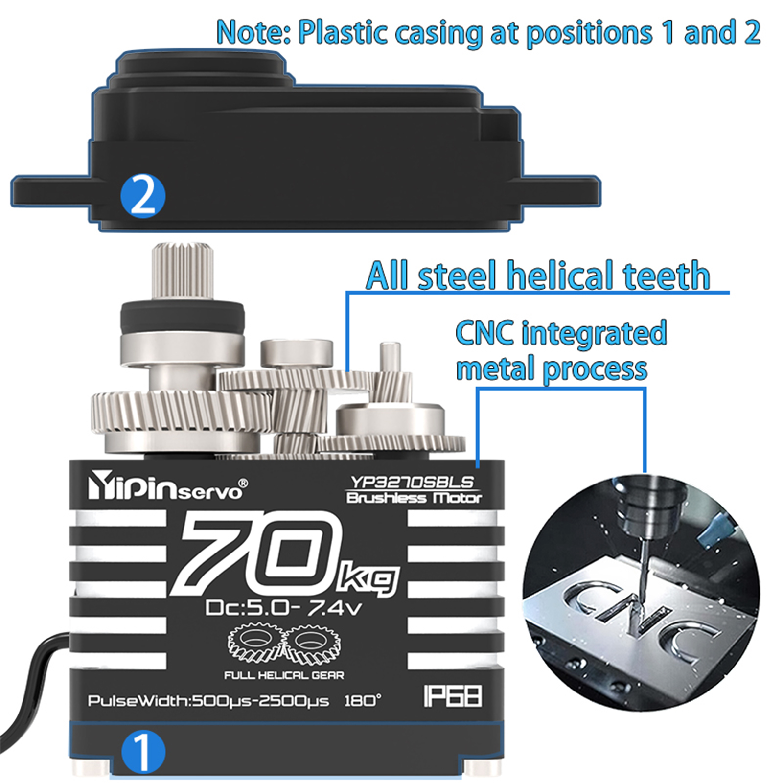 70kg Digital Servo 8.4V 180 De - Rc Helicopter Servo 리뷰 및 가격