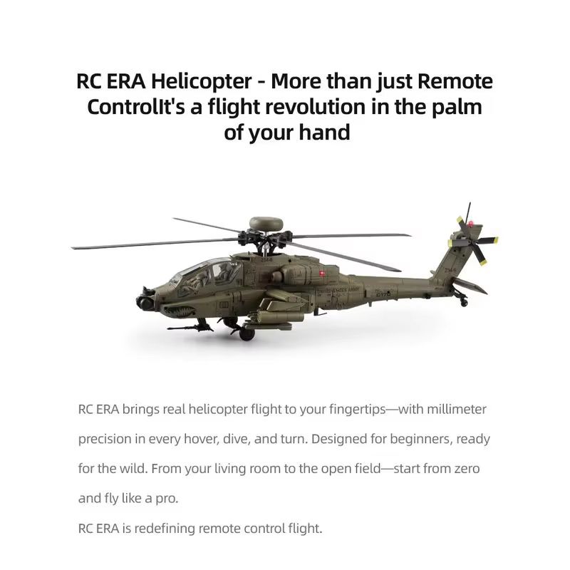 Rc Era Ah 64d Apache Helicopte - Rc Helicopter Single Rotor 리뷰 및 가격