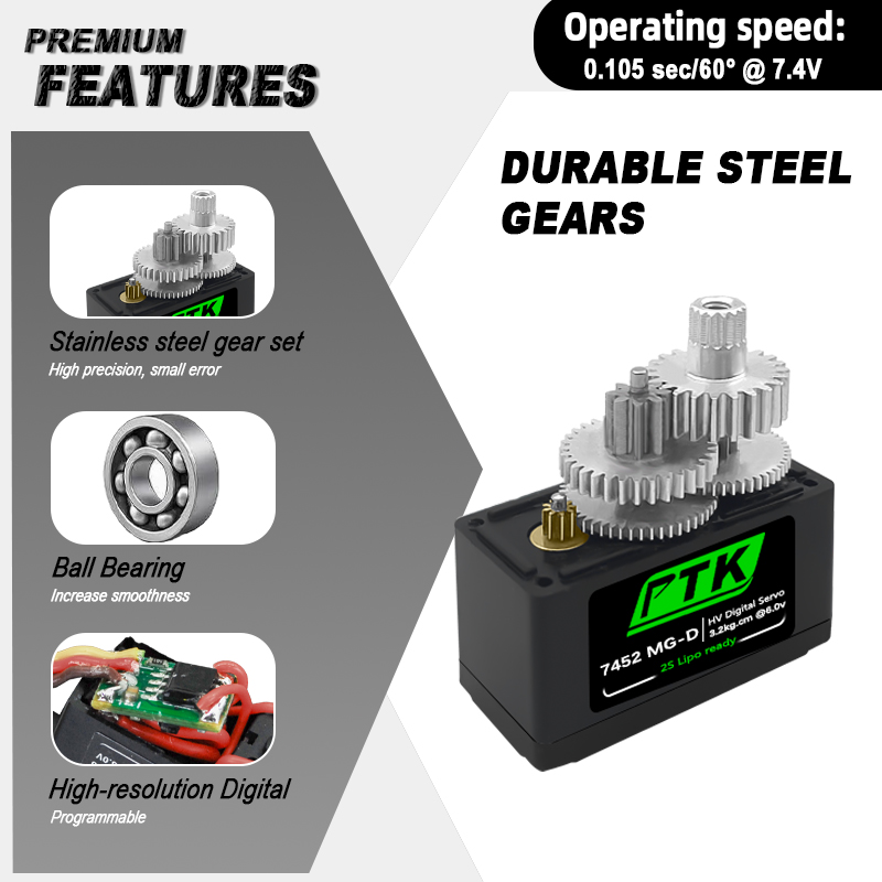 PTK 7452 MG-D 9g Digital Servo - Rc Helicopter Parts 리뷰 및 가격