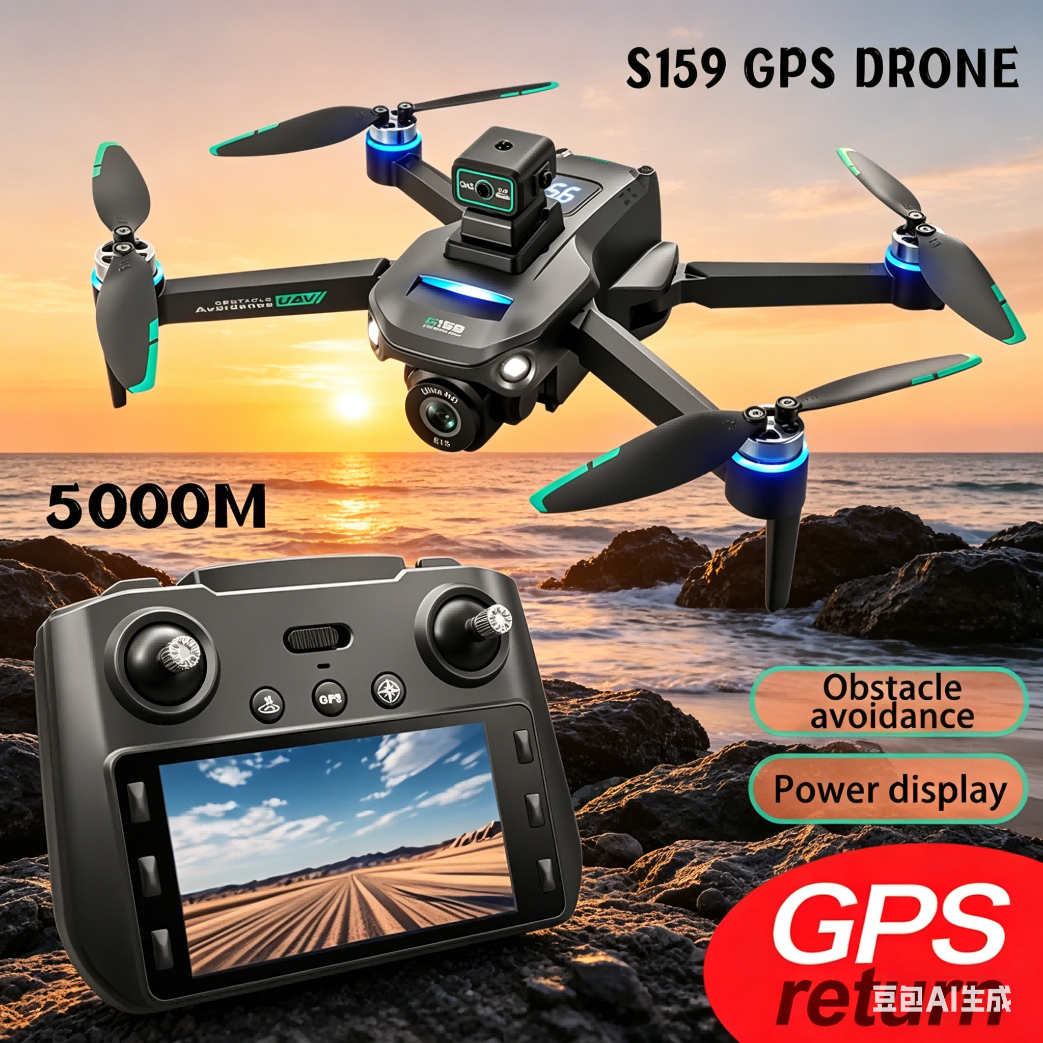 S159 GPS Drone 4K Profesional  - Rc Helicopter Electric 리뷰 및 가격