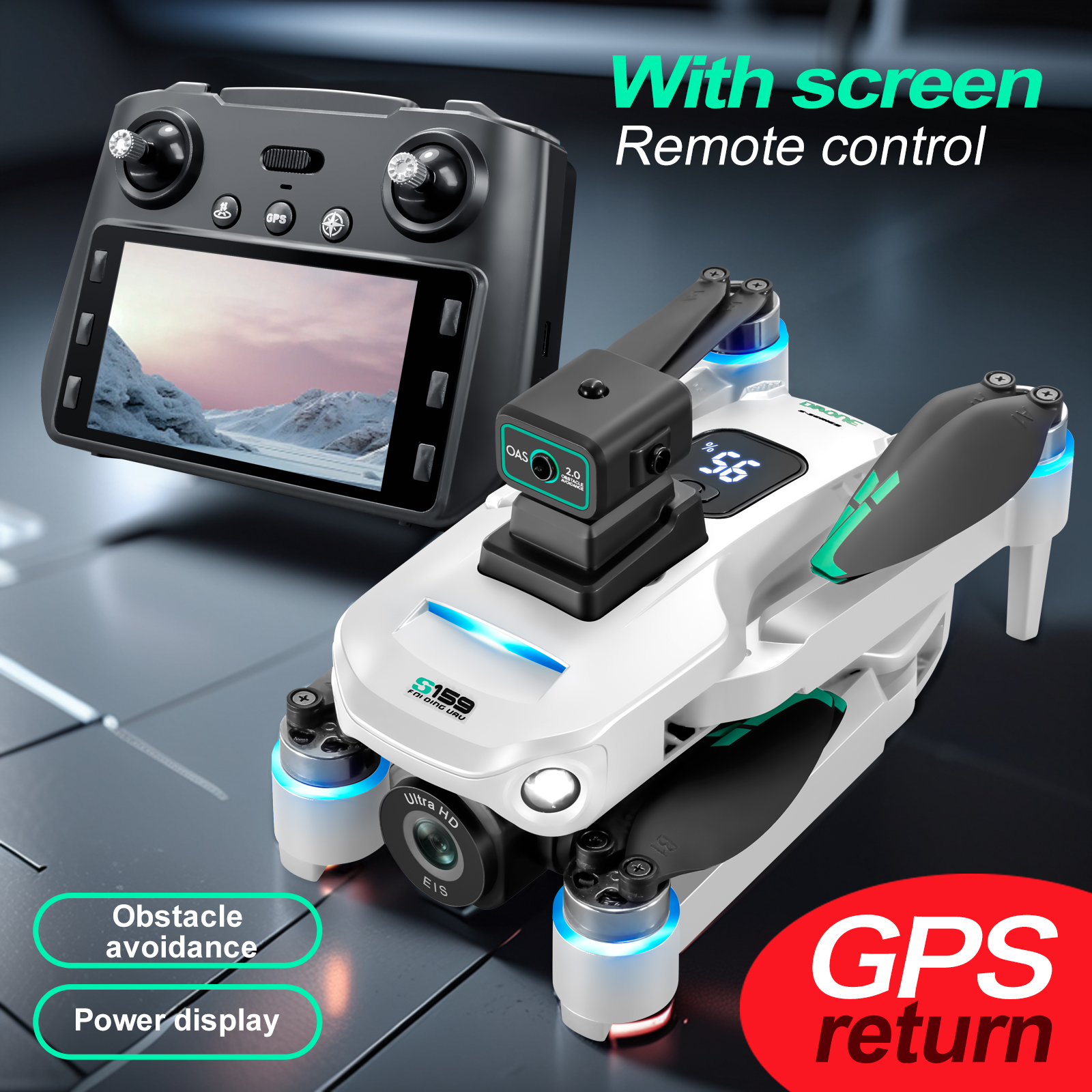 S159 GPS Drone 4K Profesional  - Rc Helicopter Electric 리뷰 및 가격